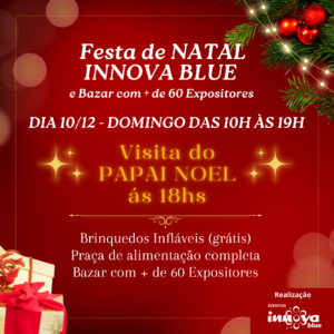 Festa e Bazar de Natal Innova Blue